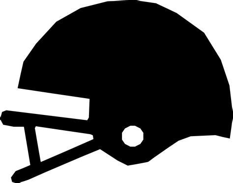 Clip Art Football Helmet Black And White