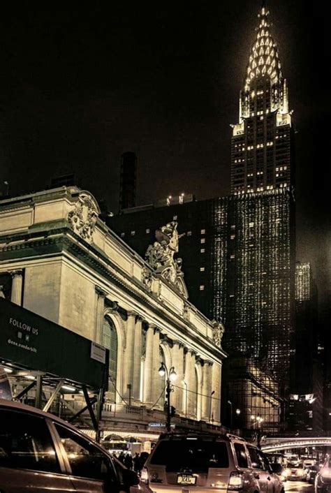 Grand Central Terminal And The Chrysler Building Shot From 42nd Street
