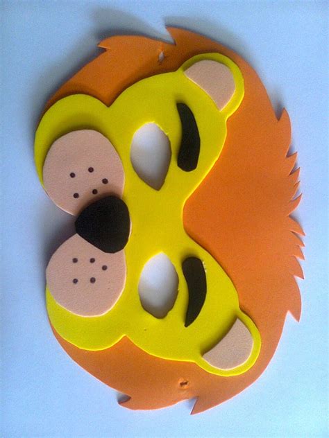 Mascara Leon Masks Crafts Animal Masks For Kids Crafts For Kids