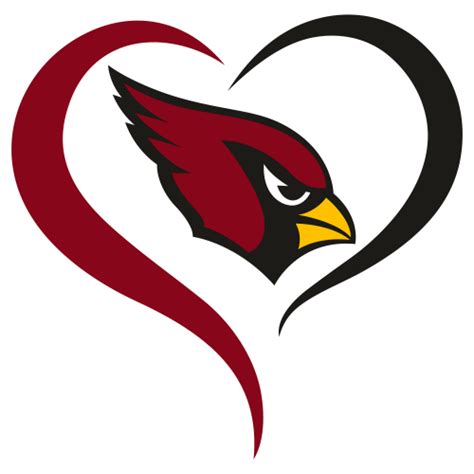 Arizona Cardinals Logo Svg Arizona Cardinals Heart Nfl Svg Cut File