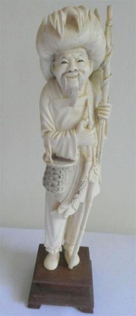 Sold At Auction Antique Chinese Ivory Figure Of A Fisherman