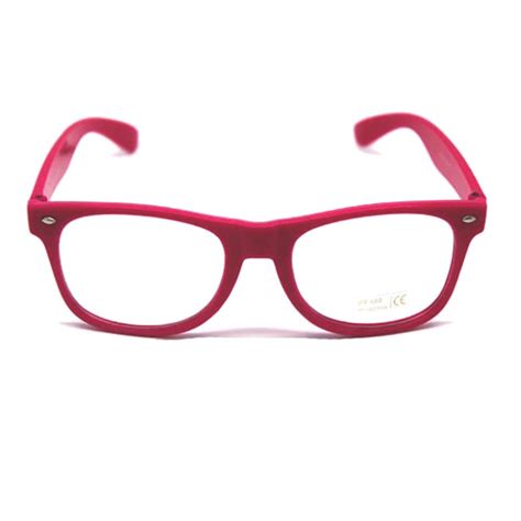 party glasses wayfarers clear hot pink sydney costume shop