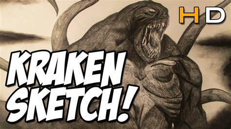 Drawing The Kraken Monster Clash Of The Titans Timelapse Speed Art