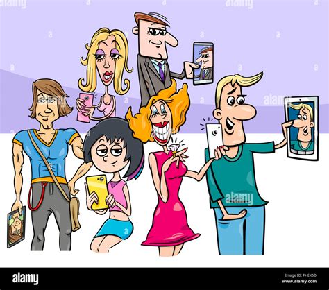 Cartoon Selfie Hi Res Stock Photography And Images Alamy