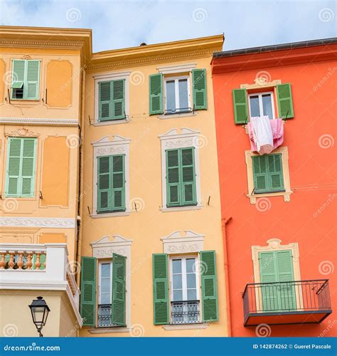 Menton Colorful Houses Stock Photo Image Of Background 142874262