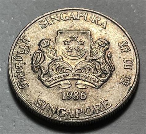 1986 Singapore 20 Cents 31353 For Sale Buy Now Online Item 498615