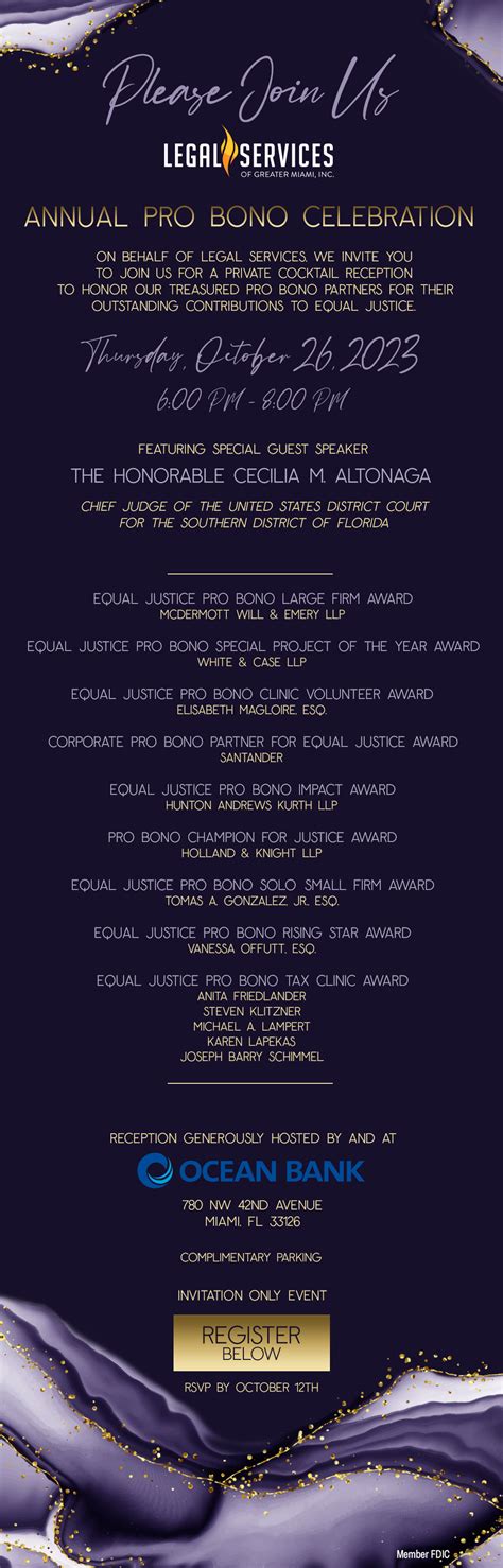 Annual Pro Bono Celebration — Legal Services Of Greater Miami