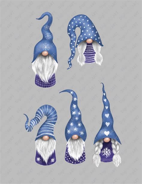 Christmas Png Design Elements Nordic Gnomes Clip Art Tomte Graphic