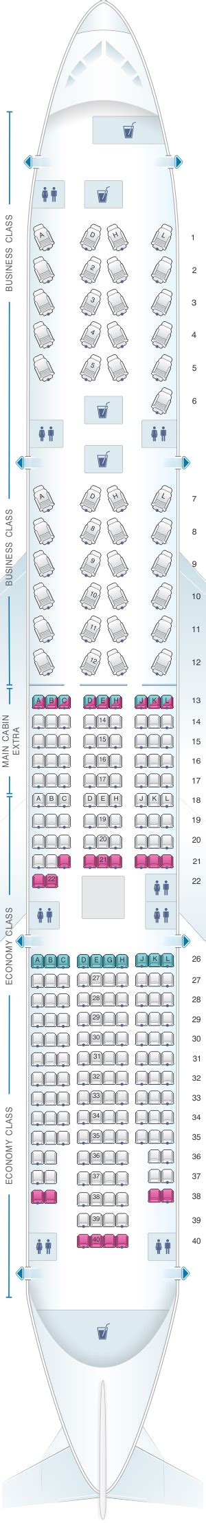 Seating Chart Boeing 777