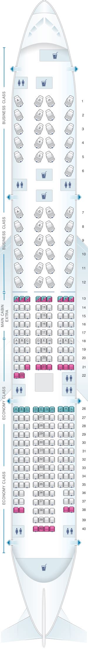 It is the world's largest twinjet. Mapa de asientos American Airlines Boeing B777 200ER ...