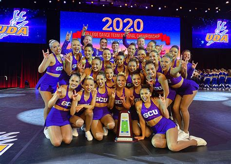 grand canyon univerity s dance team captured first at the nationals in orlando fla