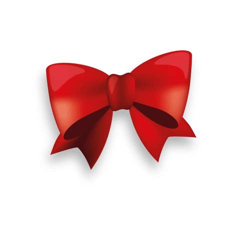 Glossy Red Ribbon Bow Transparent Png And Svg Vector File
