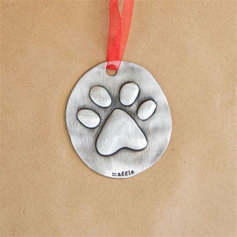 Furry Footprint Ornament Pewter By Lisa Leonard Designs
