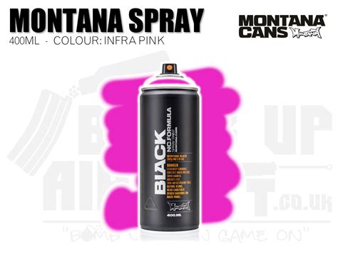 Montana Cans Spray Paint 400ml Infra Pink Bomb Up Airsoft