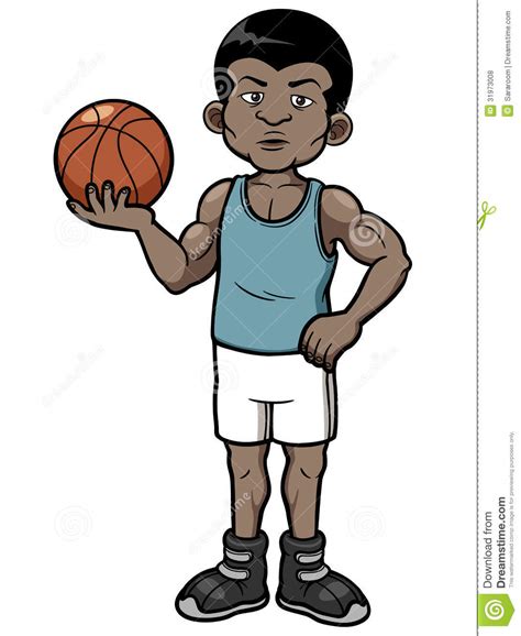 Cartoon Basketball Player Royalty Free Stock Photos