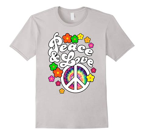 Peace And Love Tshirt With Tie Dye Peace Sign Anz Anztshirt