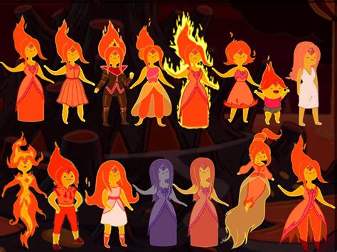 Flame Ouffits Princesa Flama Princesas De Hora De Aventuras Arte De