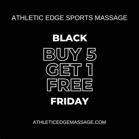 Our Buy 5 Get 1 Free Athletic Edge Sports Massage