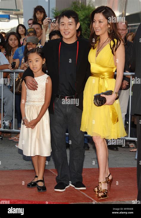Jet Li With Daughter Jane And Michelle Yeoh Mummy Tomb Of The