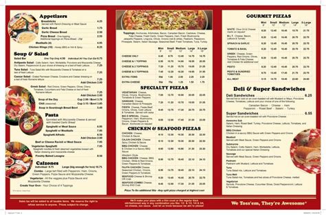 Napoli pizza uses only the freshest ingredients for the best pizza around. Pizza+PDF+Menus+with+Prices+Printable | Printable menu ...