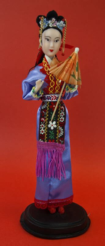 China Hong Kong Doll Made With Rubber Wearing A Brocade Apron Full