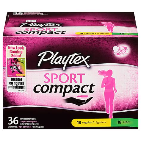 Playtex Sport Regular Super Compact Unscented Tampons 36 Tampons 36 Ea Box Shop Price Cutter