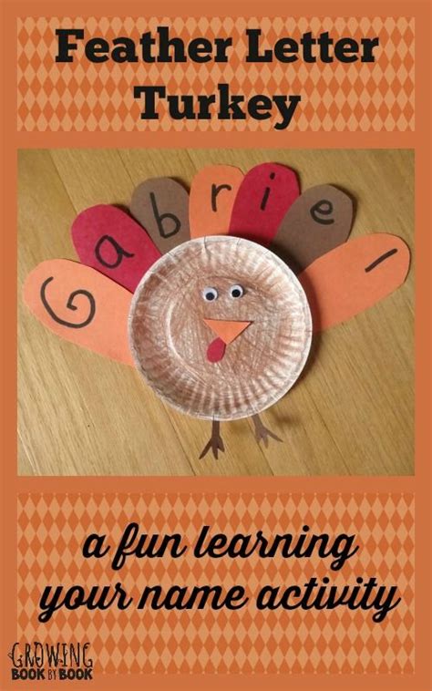 (math, literacy, fine motor, character, and more). Name Activities: Feather Letter Turkey | Thanksgiving ...