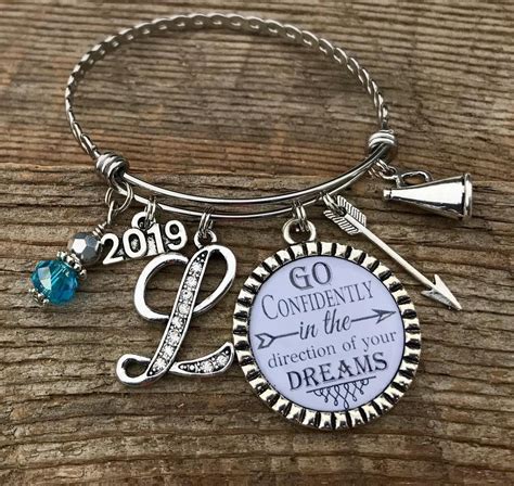 Looking for the perfect gift for her? GRADUATION gift Graduate bracelet SENIOR gift Class of ...
