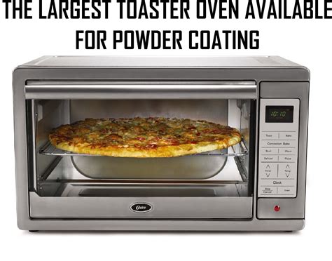 Cheap home made powder coating oven, made from and old electric cooker and a filing cabinet, double lined with foil and. This toaster oven is the biggest toaster oven available. Great for powder coating. Visit http ...
