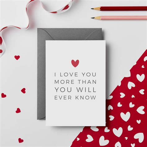 I Love You More Valentines Card By Studio 9 Ltd