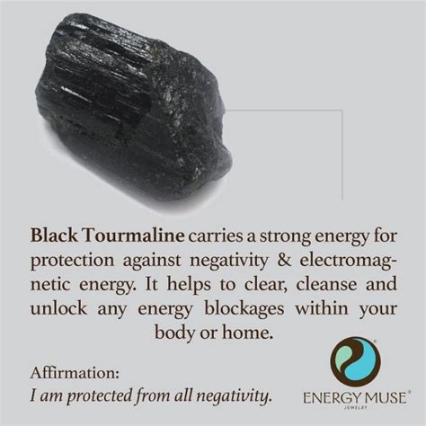 The black variety of this stone is just one of the group of carious colored stones that all have a similar structure. Black Tourmaline | Power crystals, Healing stones, Crystals