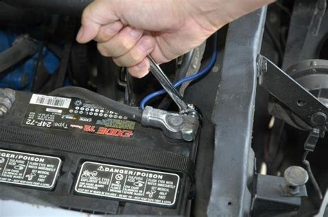 With an adjustable wrenchloosen the bolt on the side ofthe negative clamp holding the cable onto the battery terminal. Video 7 tips to extend car battery's life