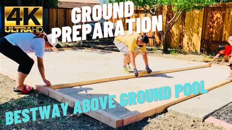 Base For Above Ground Pool Foundation Site Preparation Ground Leveling