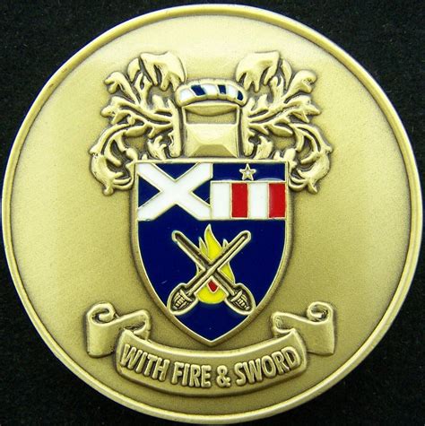 Scottish American Military Society Kings Mountain Challenge Coin Ebay