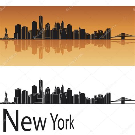 New York Skyline Stock Vector By ©paulrommer 11435848