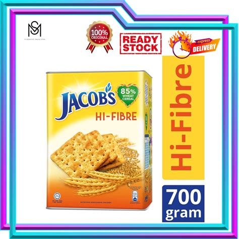 Jacobs Tin High Fibre HI FIBRE Cream Crackers 700g Shopee Malaysia