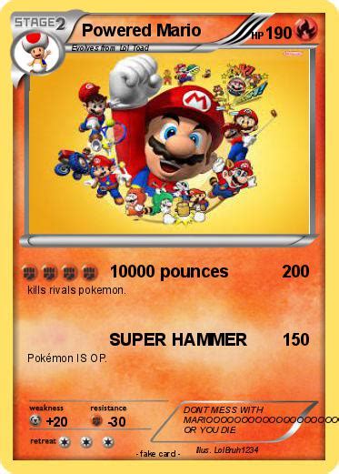 Check spelling or type a new query. Pokémon Powered Mario - 10000 pounces - My Pokemon Card