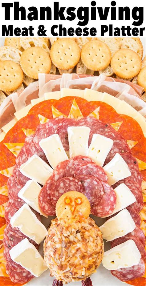 Thanksgiving Turkey Meat And Cheese Platter Recipe Meat Cheese