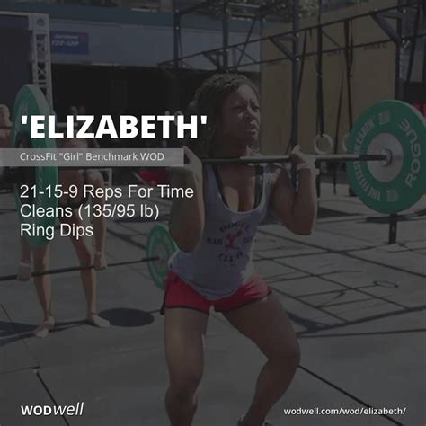 Elizabeth Workout Crossfit Girl Benchmark Wod Wodwell