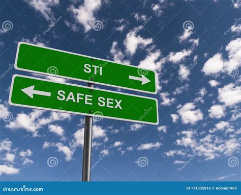 Sti Safe Sex Traffic Sign Stock Illustration Illustration Of