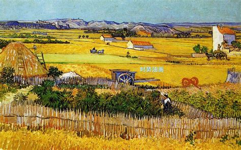 Van gogh's wheat field van gogh painted 3 versions of this composition, this one is the national gallery london version. Hand Painted Vincent Van Gogh Famous Wheat fields Harvested Sight Oil Painting For Living Room ...