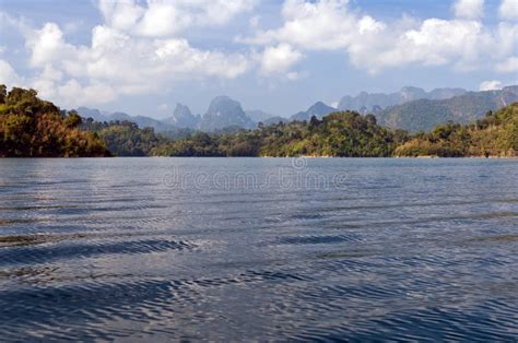 Cheow Lan Lake Or Rajjaprabha Dam Reservoir Thailand Stock Image