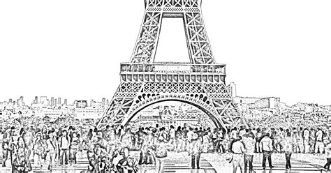 Stock Pictures Eiffel Tower Sketches And Silhouettes