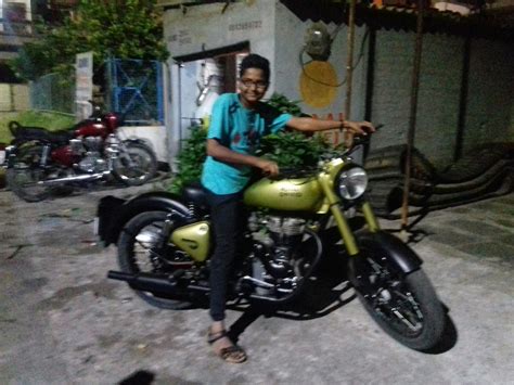 And this complete makeover package for. old model royal enfield 1988 modified by classic look
