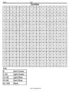 Minecraft Multiplication and Division - Coloring Squared