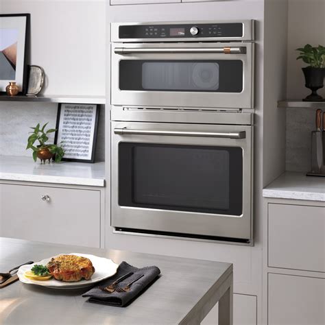Ge Café Ctc912p2ns1 30 Combination Double Wall Oven With