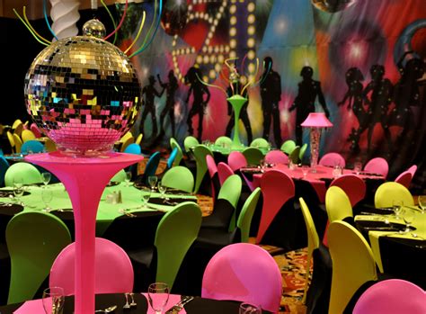 The birthday cake may be the star of the menu, but be sure to include some other fun options as well. disco themed decor~ | ♥wedding & event designs♥ ...