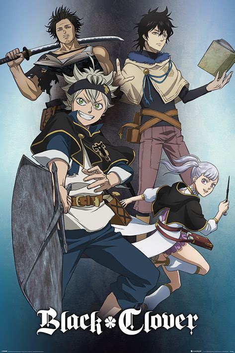 Black Clover Manga Anime Tv Show Poster Magic The Gang Size