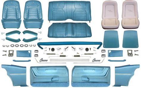 1968 Camaro Coupe Monster Deluxe Interior Kit Aqua 1967