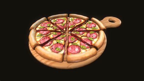 Pizza D Model By Mostafa Fahmy Msgfddfg E Sketchfab